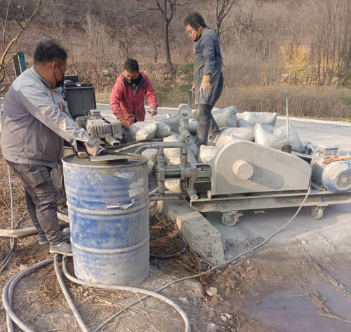 长城区路面下沉注浆